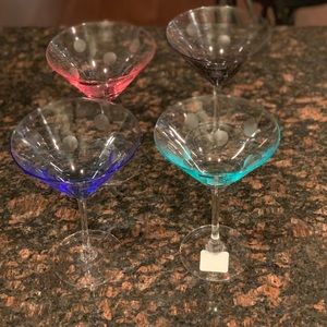 Marquis by Waterford Polka Dot Martini glasses